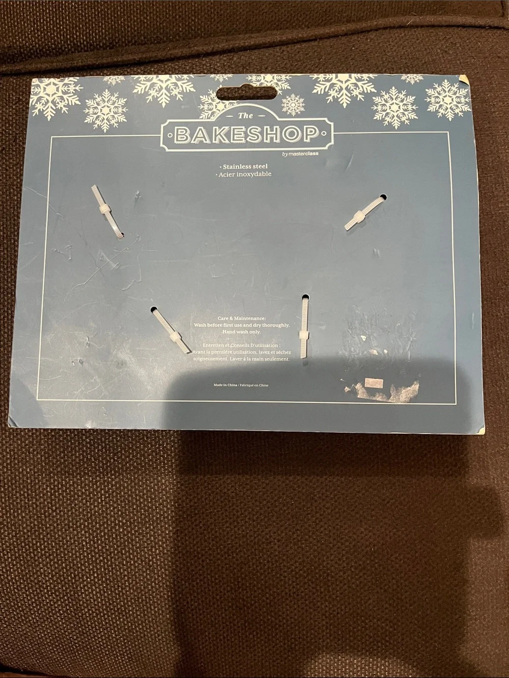 White Snowflake Cookie Cutter Set - 4 Pack